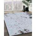 thumbnail image 3 of Ahgly Company Machine Washable Indoor Rectangle Abstract Blue Gray Area Rugs, 5' x 7', 3 of 7