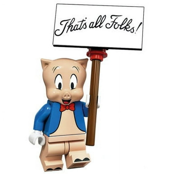 Porky Pig Looney Tunes Lego Minifigure 2" (New Loose)