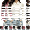 thumbnail image 3 of 2 Pcs Peter Pan Collar Shirt Women Long Sleeve Shirts Fitted Shirts Fall Outfits Casual Tops Cute Long Sleeve Tops Summer Tops Layering Tops Office Attire, 3 of 4