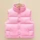 thumbnail image 3 of Chaleco de invierno con cuello alto y plumón de pato para niños, chaleco grueso informal a la moda que combina con todo, chaleco grueso para estudiantes jóvenes, prendas de vestir exteriores sin manga, 3 of 5