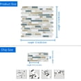 thumbnail image 6 of DEWOO Thick Kitchen Peel and Stick Tile Backsplash, Stick on Wall Tiles, 12"x12" Self Adhesive Sticky 3D Wall Marble Tiles Bathroom (10-Sheet，Light Brown), 6 of 12