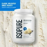 Isopure Zero Carb 100% Whey Protein Isolate Vanilla Protein Powder, 25g, 15 Servings