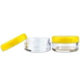 thumbnail image 3 of 5G/5ML Plastic Clear Cosmetic Sample Jars with Yellow Lids, 3 of 3