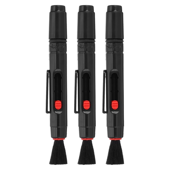 Camera Dusting Brush, Multifunction Cleaning Brush Keyboard Lens Pen,3 Pcs Red