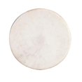 thumbnail image 3 of Table d'Appoint en Fer avec Dessus en Marbre Blanc, 3 of 7