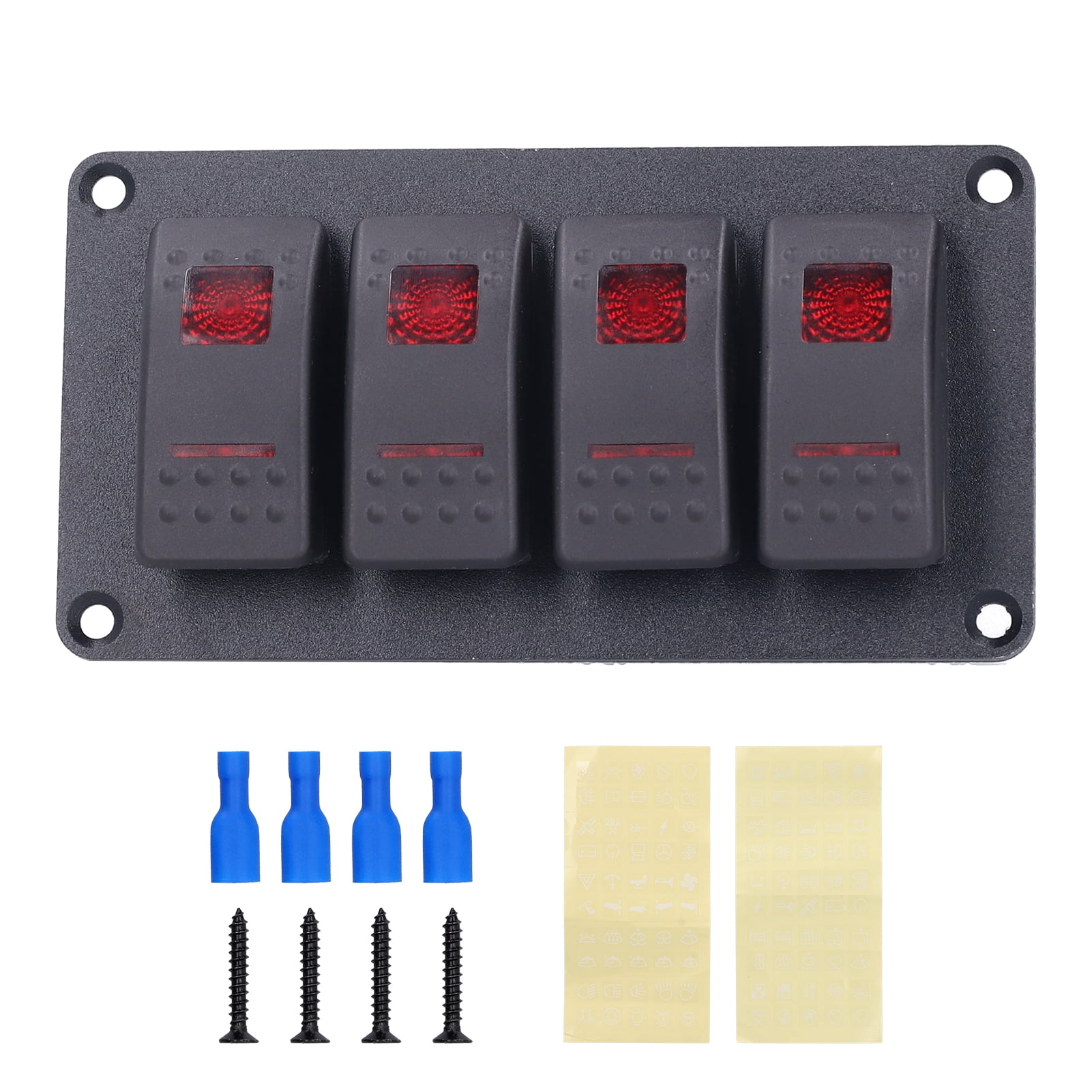 Rocker Circuit Breaker, Switch Panel, Practical PC ABS Durable For
