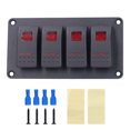 thumbnail image 3 of Switch Panel, PC Waterproof Rocker Circuit Breaker, Ships  Yachts For Vehicles Blue Light,Red Light,Orange Light,Green Light, 3 of 8