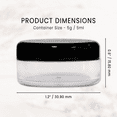 thumbnail image 3 of 5G/5ML Plastic Clear Cosmetic Sample Jars with Black Lids, 3 of 9