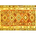 thumbnail image 1 of Ahgly Company Machine Washable Indoor Rectangle Oriental Yellow Traditional Area Rugs, 6' x 9', 1 of 4