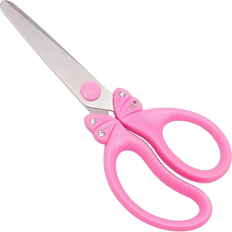 Plastic DIY Scrapbooking Paper Cutting Security Scissors Pink - Fuchsia -  Bed Bath & Beyond - 36854474