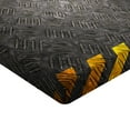 thumbnail image 2 of Ambesonne Construction Fitted Sheet, Caution Tape Frame, Twin XL Size, Dark Taupe Marigold, 2 of 3