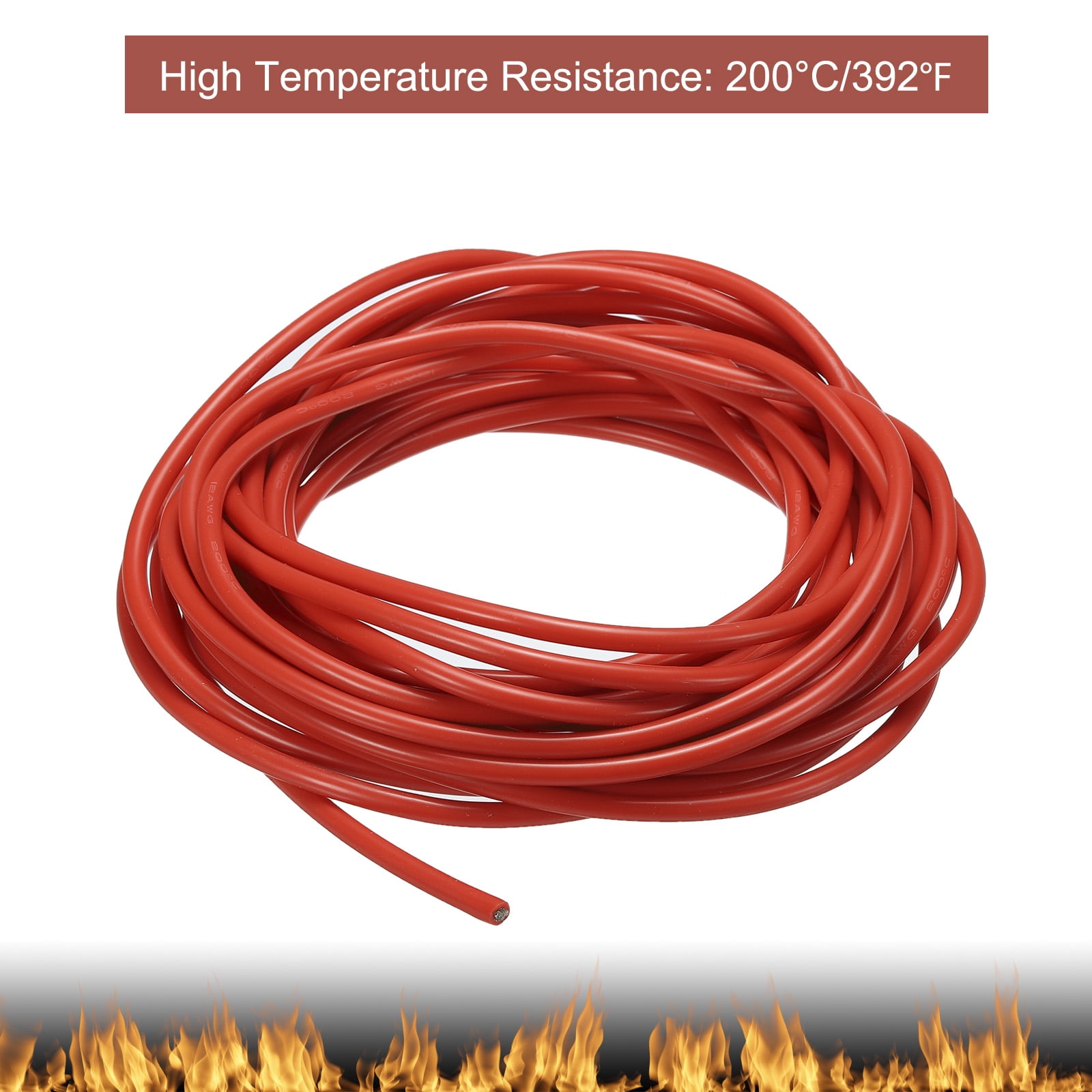 Câble Silicone 16AWG Noir – Cuivre Flexible 7,5m Pour Bricolage électronique, Marque Uxcell