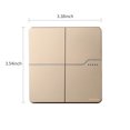 thumbnail image 4 of Mistaha Light Switch 15A 250V Single Pole Double-Pole 3-Way Decorator Wall Light Switch with Wall, 4 of 8