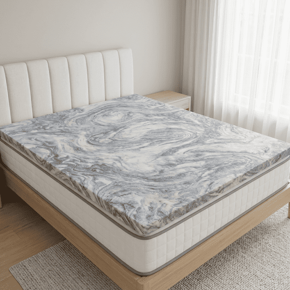 Mossy Oak 3" Adaptive Memory Foam Mattress Topper, Cooling Gel, Extend the Life of Your Mattress, Soft, Queen