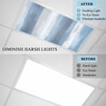 thumbnail image 3 of 3 Pack Abstract Blue Gray Stripes Fluorescent Light Covers for Ceiling Lights Watercolors Magnetic Ceiling Light Covers Overhead Light Filters for Office Classroom Home, 3 of 9