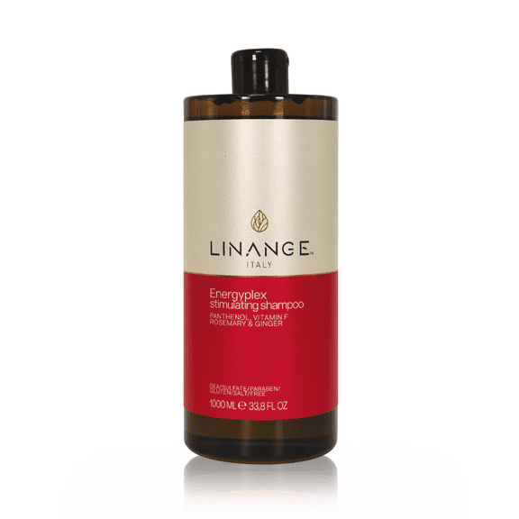 Linange Energyplex Stimulating Shampoo - Revitalizing Solution for Weak, Brittle Hair, 1000 ml / 33.8 oz.