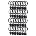 thumbnail image 2 of Anillos para cortinas con clips Accesorios premium Durabilidad Perchas Anillos para cortinas Paquete de 40 unidades de 32 cm interiores, 2 of 8