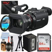 Panasonic HC-X2100 UHD 4K HDMI Lightweight Compact Camcorder with 64GB SanDisk Memory Card UV Filter SV Premium Accessory Bundle