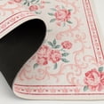 thumbnail image 5 of Mainstays Pink Floral Faux Fur Indoor Area Rug, 4 ft x 5 ft 6 in, 5 of 9