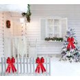 thumbnail image 5 of Large Christmas Bow for Wreath, Xmas Red Velvet Bows Winter Holiday Tree Topper Bow for Front Door Wall Indoor Outdoor Christmas Party Decoration Supplies, 5 of 15
