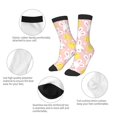 thumbnail image 3 of Fuzoiu Rabbit And Chick Print Kids Socks For Boys Girls,Grip Crew Socks with Non Slip,Lightweight Stretch Crew Socks,Toddlers Crew Boot Socks, 3 of 5