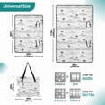 thumbnail image 2 of Extra Large Picnic Beach Blanket Waterproof Sand Proof Portable Outdoor Mat Line Palm Tree Mountains 60x80, 2 of 9