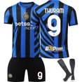 thumbnail image 1 of 2425 Inter Milan Home Jersey No. 10 Lautaro 9 Thuram Copy Player Name Jersey, 1 of 2