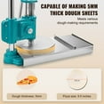 thumbnail image 6 of KFFKFF Hand-Operated Pizza Dough Flattener, 9.5"/24cm Domestic & Commercial Use, Stainless Steel, Adjustable Thickness, Pizza Dough & Pastry Press for Perfect Chapati and Pizza Base, 6 of 9