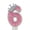 F, variant on Numeral Birthday Candles, Cartoon Style Number Cake Toppers, Non-Toxic Wax, Decorative Birthday Party Favors for Toddler Boys Girls and Festive Celebrations, J