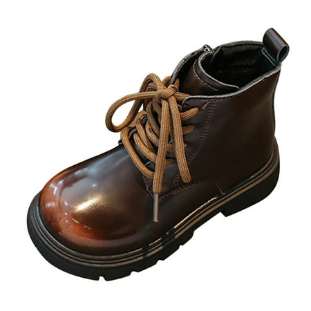 

Girls Boots Children s Boots Autumn Winter Boys Girls British Style Retro Boy Girl High Tops Boots Fleece Warm