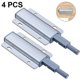 thumbnail image 2 of Abridor de puerta de 4 piezas Empuje para abrir Cierres a presión Cajones Abridor de empuje - Plata dontodent Kuyhfg Sin marca, 2 of 4