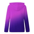 thumbnail image 3 of Babysbule 2023 Manteaux d'Hiver pour Femmes Femmes Mode Blouse Imprimée Manches Longues Hauts Chandail Poches à Capuche, 3 of 4
