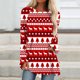 thumbnail image 2 of Tops de Otoño Para Mujer Tops Con Estampado de Navidad Moda Casual Manga Larga Cuello Redondo Blusa Suelta Camisas Odeerbi ODB181435, 2 of 5