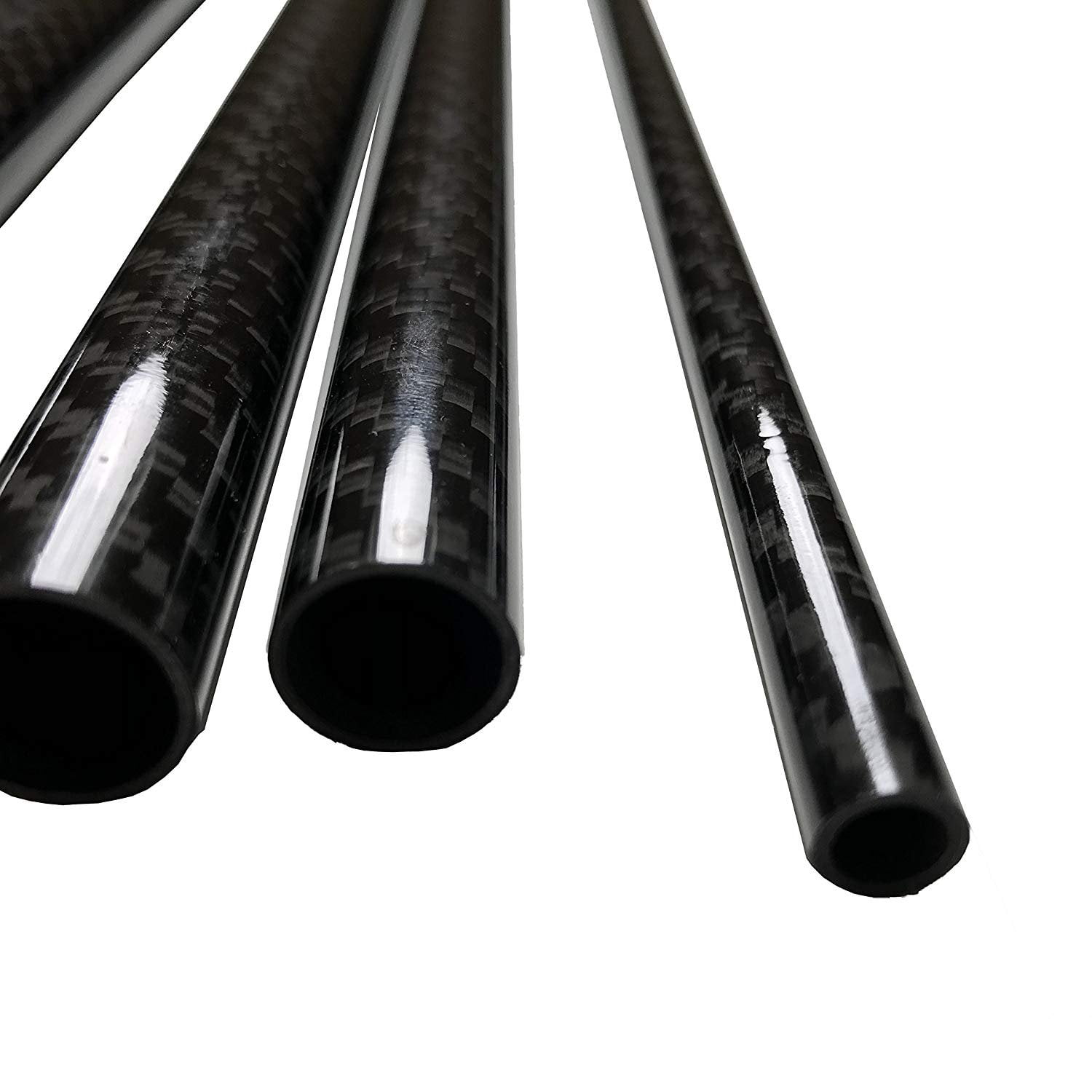 Carbon Fiber Tube 3K Roll Wrapped 100% Carbon Fiber Tube Glossy Surface 1 16mm x 14mm x 500mm 1 Tube 