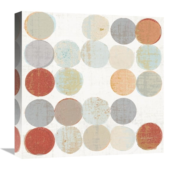 Global Gallery's 'Dots II Square II' By Michael Mullan Stretched Canvas Wall Art