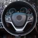 thumbnail image 2 of Crystal Diamond Steering Wheel Cover Soft Velvet Feel Bling Steering Wheel Cover for Universal 15 inch Plush Cover, 2 of 4