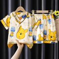 thumbnail image 1 of Mickey Mouse Winnie The Pooh Simulación Seda Pijamas para niños Verano Dibujos animados lindo Niño y niña Suelta Fina Seda de hielo Ropa para el hogar18 140-150 cm Gao Jinjia LED, 1 of 2