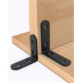 thumbnail image 4 of Soportes para Trabajo Pesado, Junta de Metal con Soporte de Esquina de Hierro Grande, para gabinete de Muebles de estantería de Madera2 (tamaño de Esquina 50 * 50 * 2, 4 Orificios) 2 (Esquin, 4 of 4