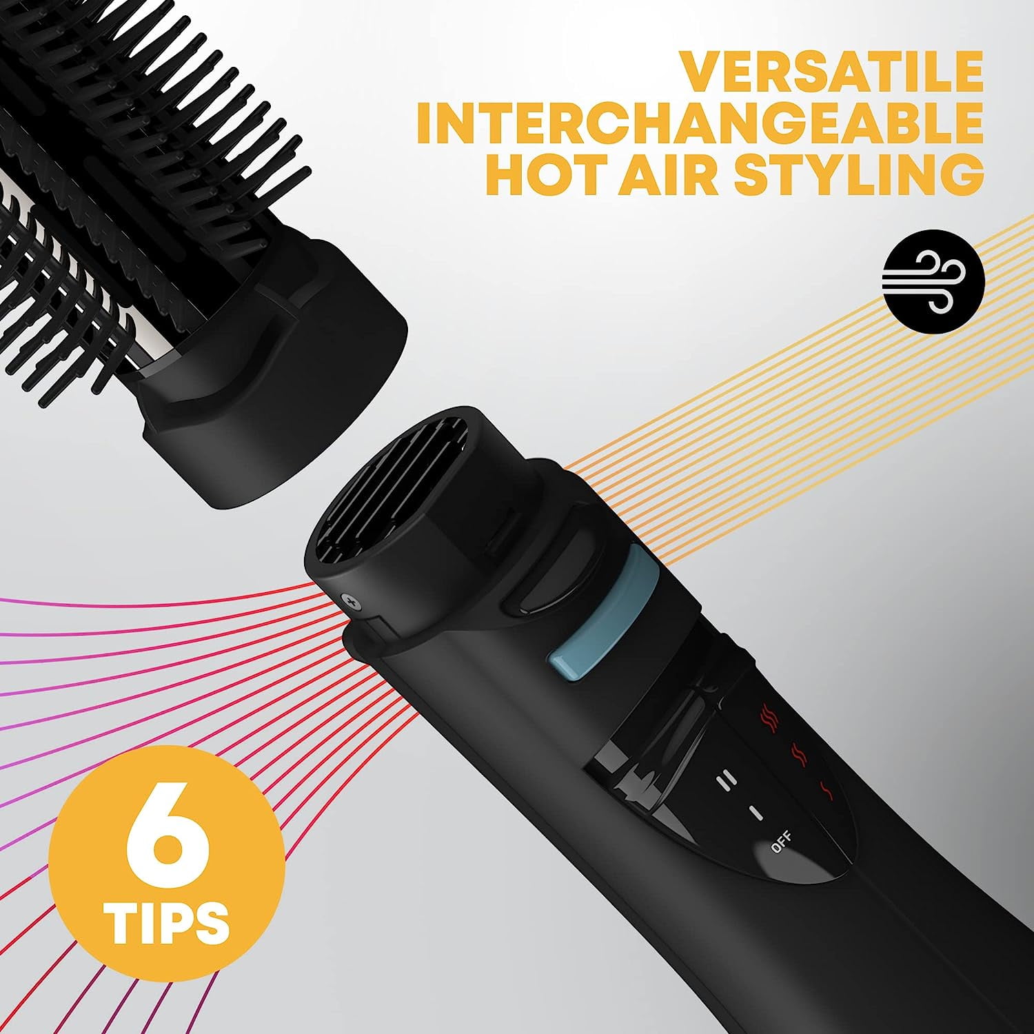 REVAMP Progloss Airstyle Professional Ceramic Hair Dryer, Ionic, Black