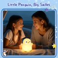 thumbnail image 2 of Lámpara YuanDian Penguin Night Light de silicona, suave al tacto, 2 of 7
