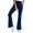 Dark Blue, variant on UAMVSH Flare Jean Leggings for Women Crossover High Waist Skinny Bootcut Pants with Pockets Stretchy Slimming Bell Bottom Jeans