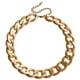 thumbnail image 1 of Collar de cadena gruesa de aluminio exagerada y geométrica para mujer, collar gargantilla de cadena escarchada cool, 1 of 7