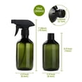 thumbnail image 2 of Amber Spray Bottles, 2Pcs 300ml Empty Spray Bottles for Cleaning, Mist Water Spray Bottle for Hair and Gardening, Adjustable Trigger Sprayer with Spray Stream Settings, 2 of 7