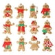 thumbnail image 1 of 12 Uds. De adornos para árbol de Navidad de hombre de jengibre, herramientas de decoración para sala de estar de PVC, Festival, fiesta de año Kits de decoración para fiestas L juego de 12 A Naiovety HA001111-01, 1 of 6