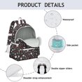 thumbnail image 4 of Paw Prints and Bones Backpack for School,Cute School Bag,Schoolbag with Adjustable Shoulder Straps & Padded Back,13.4"x11"x4.7", 4 of 6