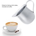 thumbnail image 2 of Leche Cafetera Fabricante Acero inoxidable Leche Espumar Lanzador Capuchino Jarra Verter Espresso Cup Creamer Cup Para Latte Art, (60ml) Amonsee No, 2 of 5