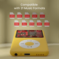 thumbnail image 7 of Innioasis Mp3 Player with Bluetooth, 2.4" 128GB Portable Mini HiFi Sound Bluetooth Walkman Digital Music Player with FM Radio Audiobook and Speaker Built in for Kids (Yellow), 7 of 7