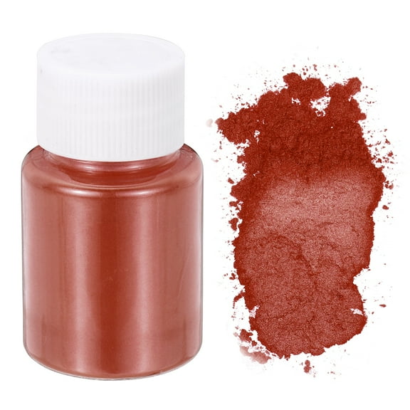 Uxcell 10g/0.35oz Cosmetic Grade Mica Powder, 600 Mesh Mica Powder Natural Resin Epoxy Pigment Powders for Casting Resin, Candle Dye, DIY Nail Polish and Lip Gloss, Wine Red
