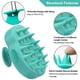 thumbnail image 1 of Cepillo de champú masajeador para el cuero cabelludo, cepillo de masaje manual para el cuero cabelludo, cerdas de silicona suave para el cuidado del cuero cabelludo, exfoliar y eliminar la caspa, promover el crecimiento del cabello - verde Sailing Electrónica, 1 of 4
