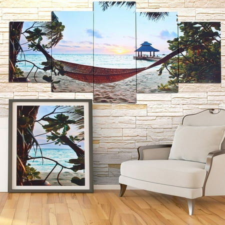 Modern 5 Panel Canvas Home Art Ing Picture Waterproof Wall Modern 5 Panel Canvas Home Art Ing Picture Waterproof Wall Decoration Print Framed World Map